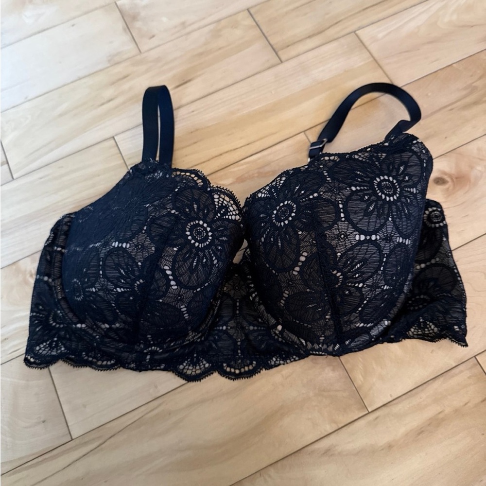 Aerie Black Lace 36DD Bra